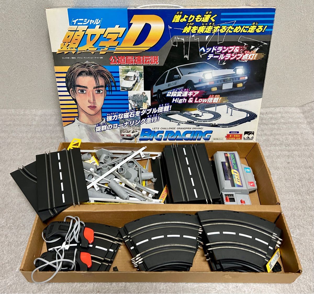頭文字D 公道最速伝説 BIG RACING クリスタルメイト チェリコ 動作未確認 ジャンク 車無し レール おもちゃ