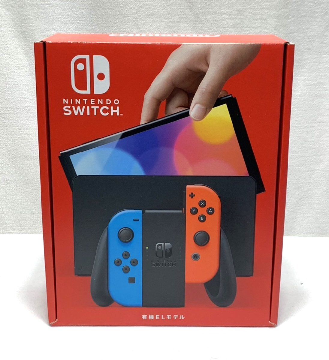 ▽NINTENDO SWITCH 有機ELモデル HEG-S-KABAA (JPN) Joy-Con(L)ネオンブルー(R)ネオンレッド 未使用▽011421