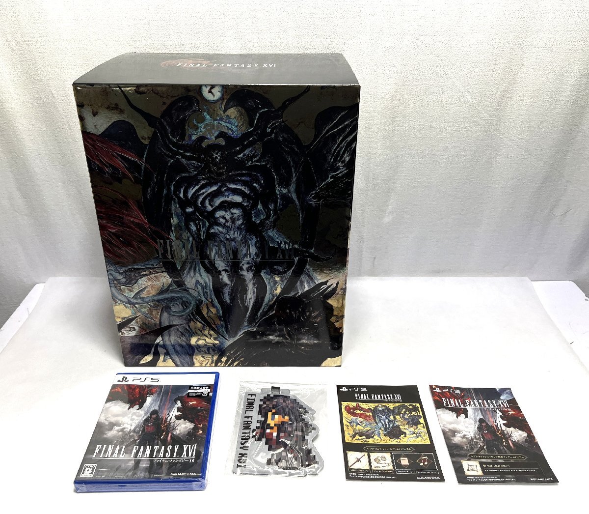 ▽FINAL FANTASY XVI ファイナルファンタジー16 コレクターズエディション ソフト フィギュア ゲッジタグ 対象年齢17歳以上 美品▽011604