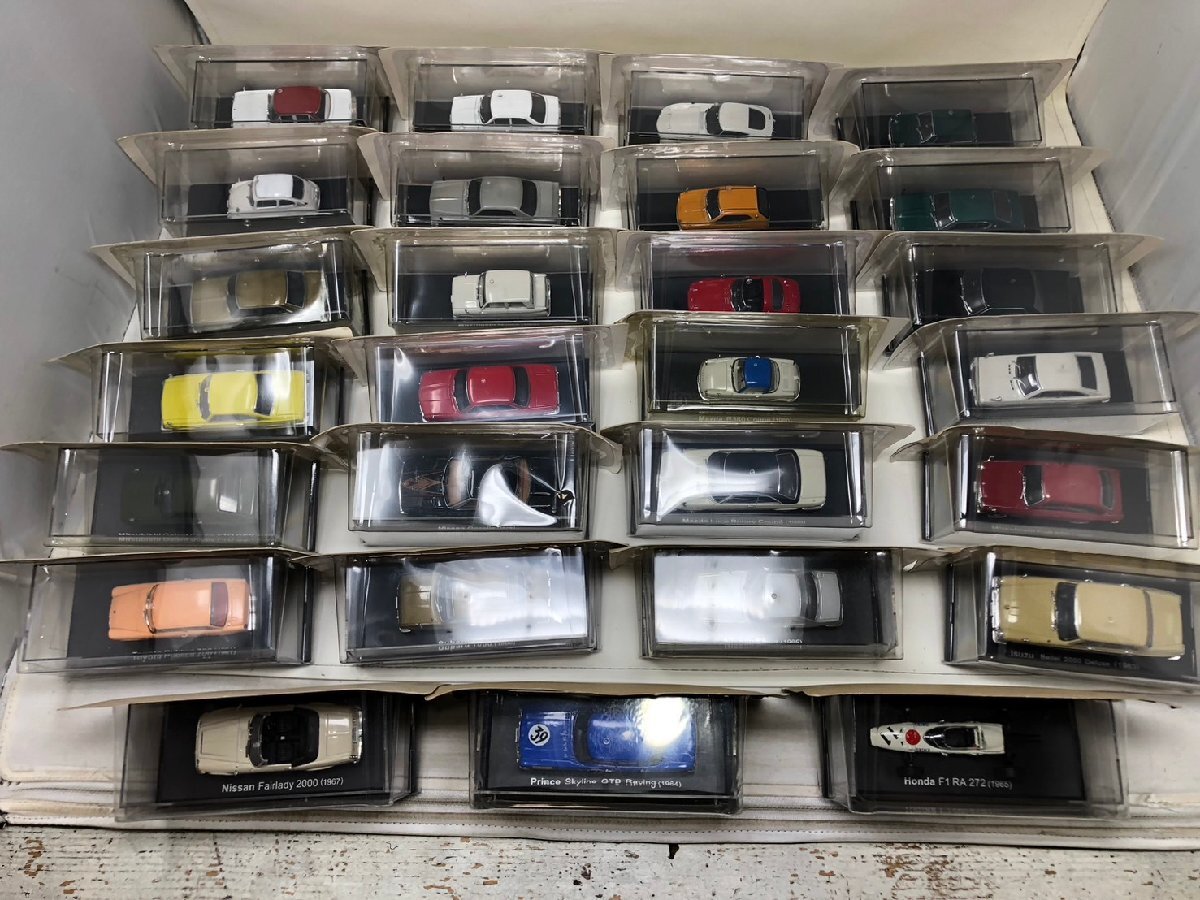 ◆【バラ売り不可】未開封 アシェット? 国産車 名車 コレクション ミニカー 27台セット スケール詳細不明◆12960★
