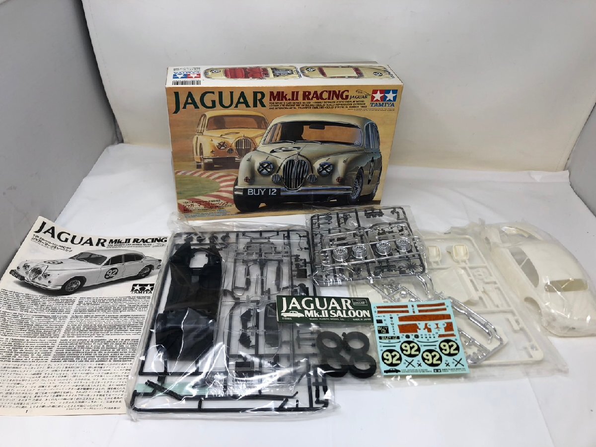 ◆タミヤ　プラモデル　JAGUAR　ジャガーマークⅡ　レーシング　1/24スケール　未組み立て　中古扱い現状品◆15123★