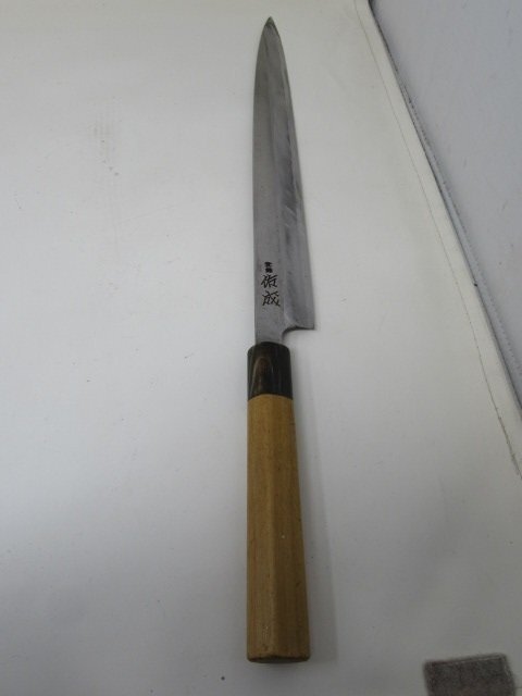 ◆佑成　柳刃包丁　刃渡：約31.5cm　包丁　調理器具　中古◆12921★