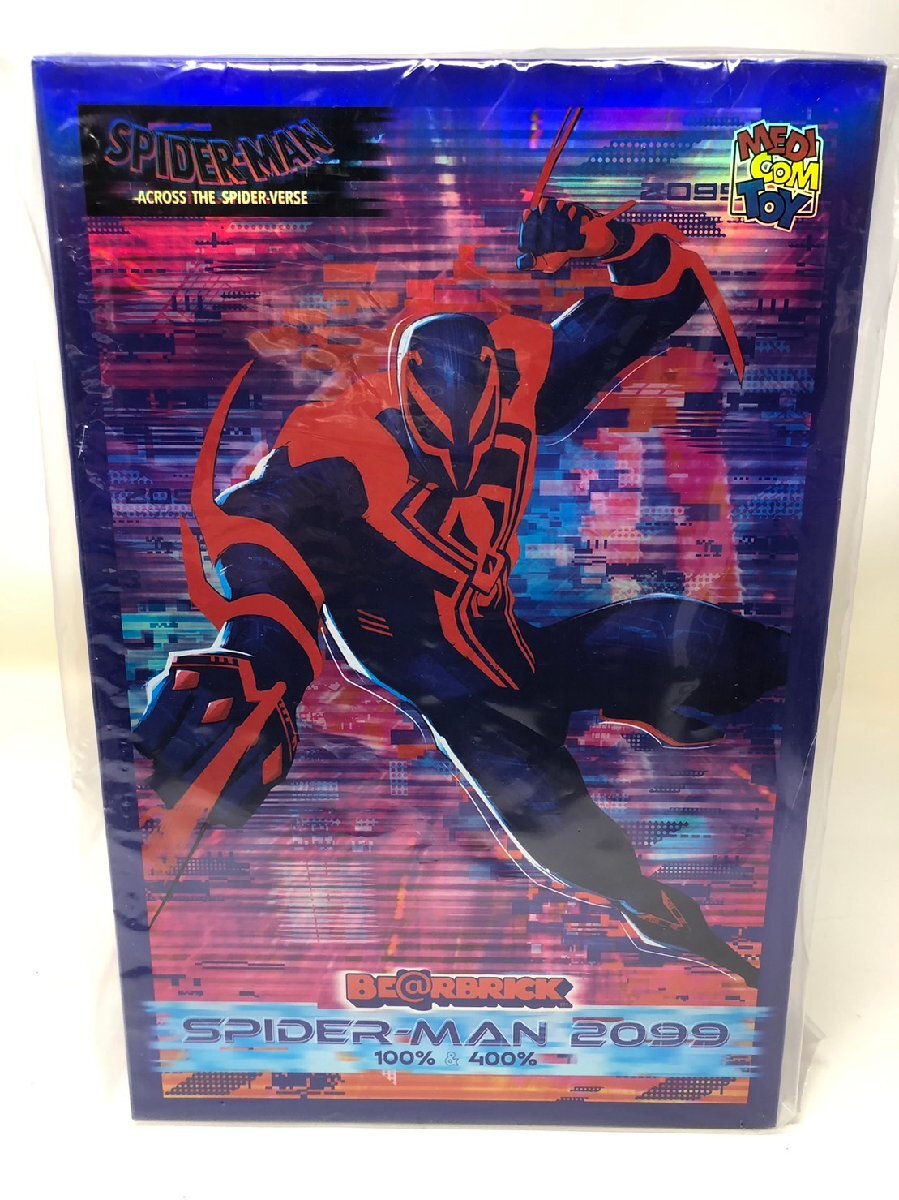 ◆未使用 未開封 BE@RBRICK SPIDER-MAN アクロス ベアブリック スパイダーマン 2099 100% & 400%◆10310