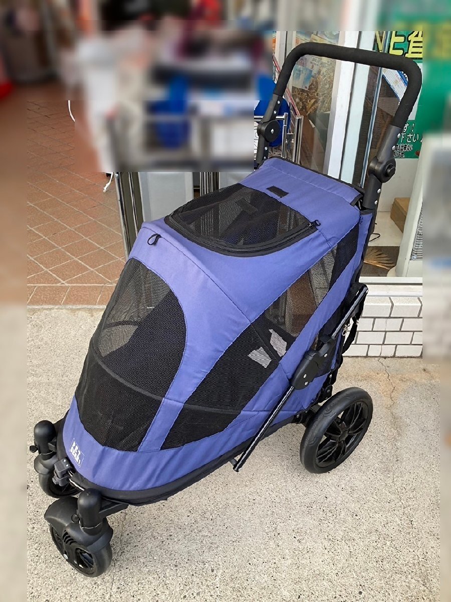 ◆【引取限定!!長野県諏訪市】PetGear ペットギア ペット用バギー 紺/ネイビー 型番不明 中古 現状◆14879★