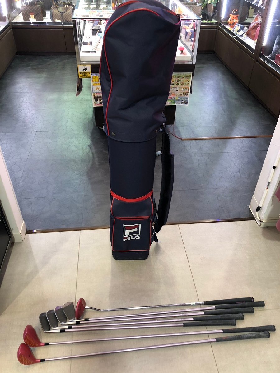 ◆FILA フィラ ゴルフクラブ7本セット BIE LIA ITALIA キャディバッグ付き レディース 中古◆14311★