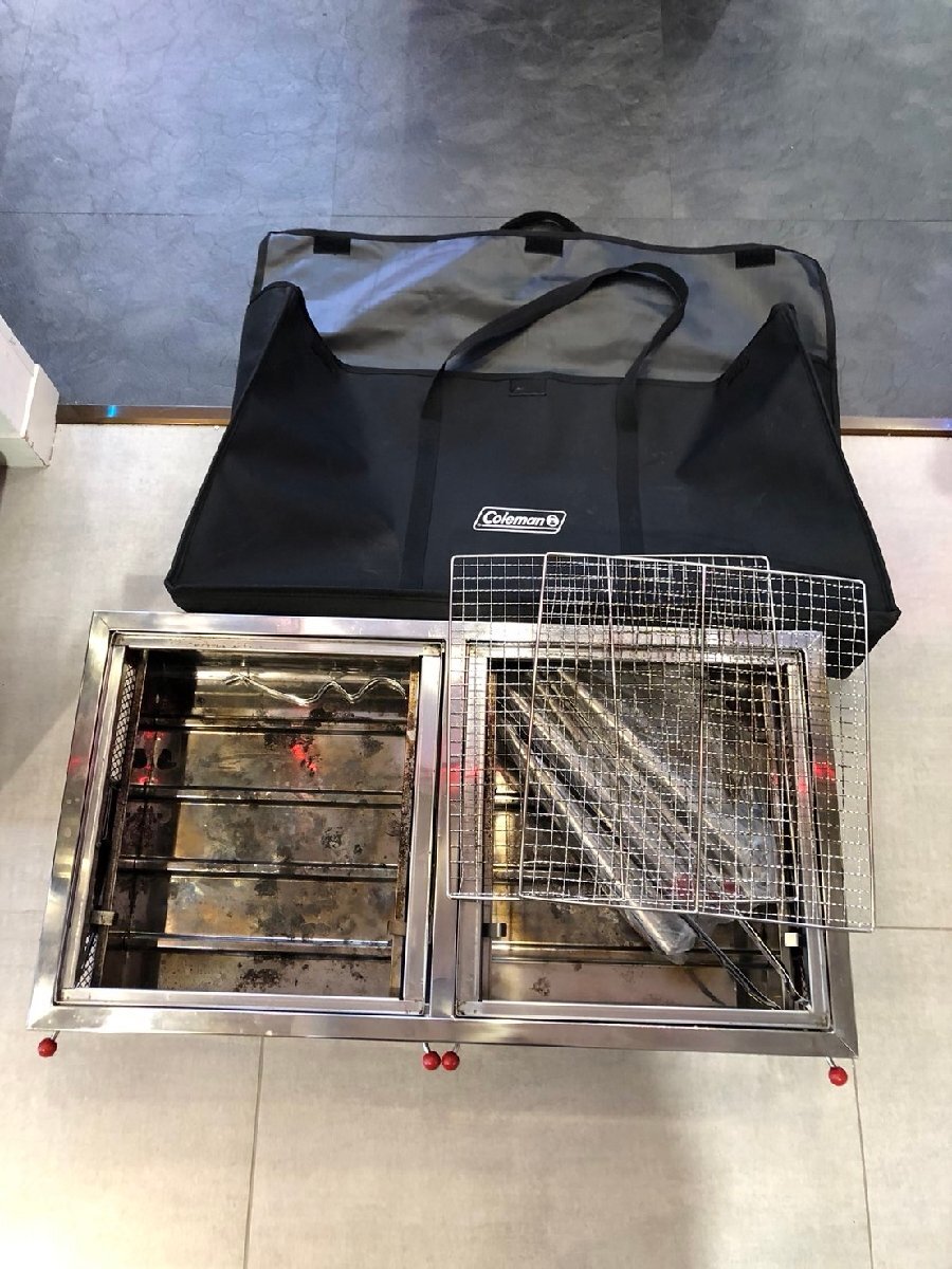 ◆Coleman コールマン クールスパイダー プロ バーベキューグリル アウトドア用品 中古◆14451★