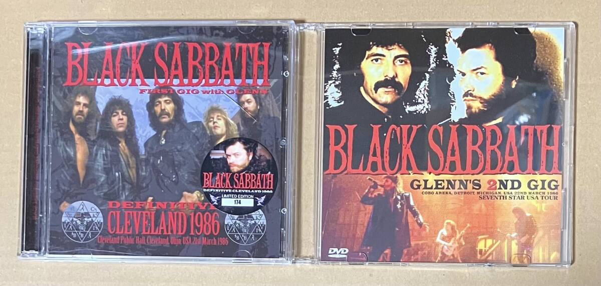 中古CD　BLACK SABBATH / FIRST GIG WITH GLENN DEFINITIVE CLEVELAND 1986（2枚組CD)+GLENN'S 2Nd GIG DVDR