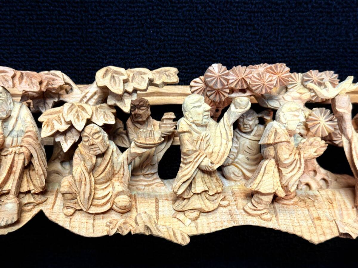 まごころ堂 白木の仏壇用欄間 手彫り彫刻 高16.5㎝幅71.5㎝奥6.5 まごころ堂 白木の仏壇用欄間 手彫り彫刻 高16.5㎝幅71.5㎝奥6.5