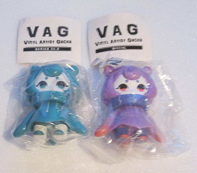 ガチャ　◆　VAG　デンシコダコ　２体セット　紫　ラメ　グリーン　30.5　special