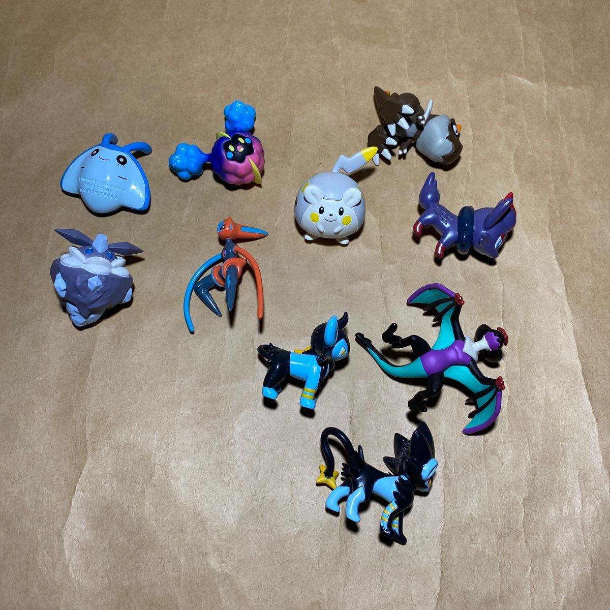 10体セット ポケモン モンコレ モンスターコレクション フィギュア チゴラス メレシー タマンタ コスモッグ レントラー トゲデマル など
