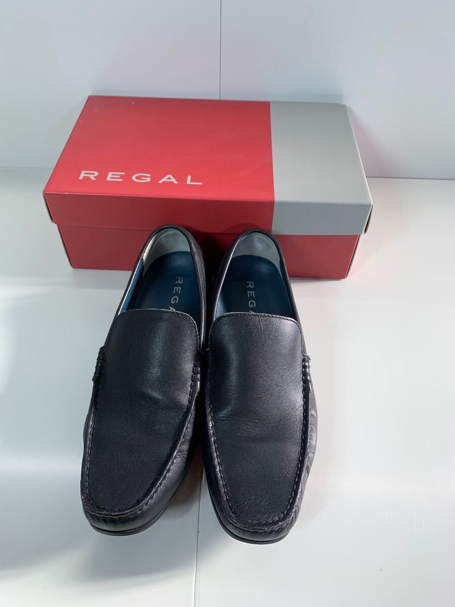 REGAL リーガル ドライビングシューズ 25.5cmブラック 革靴