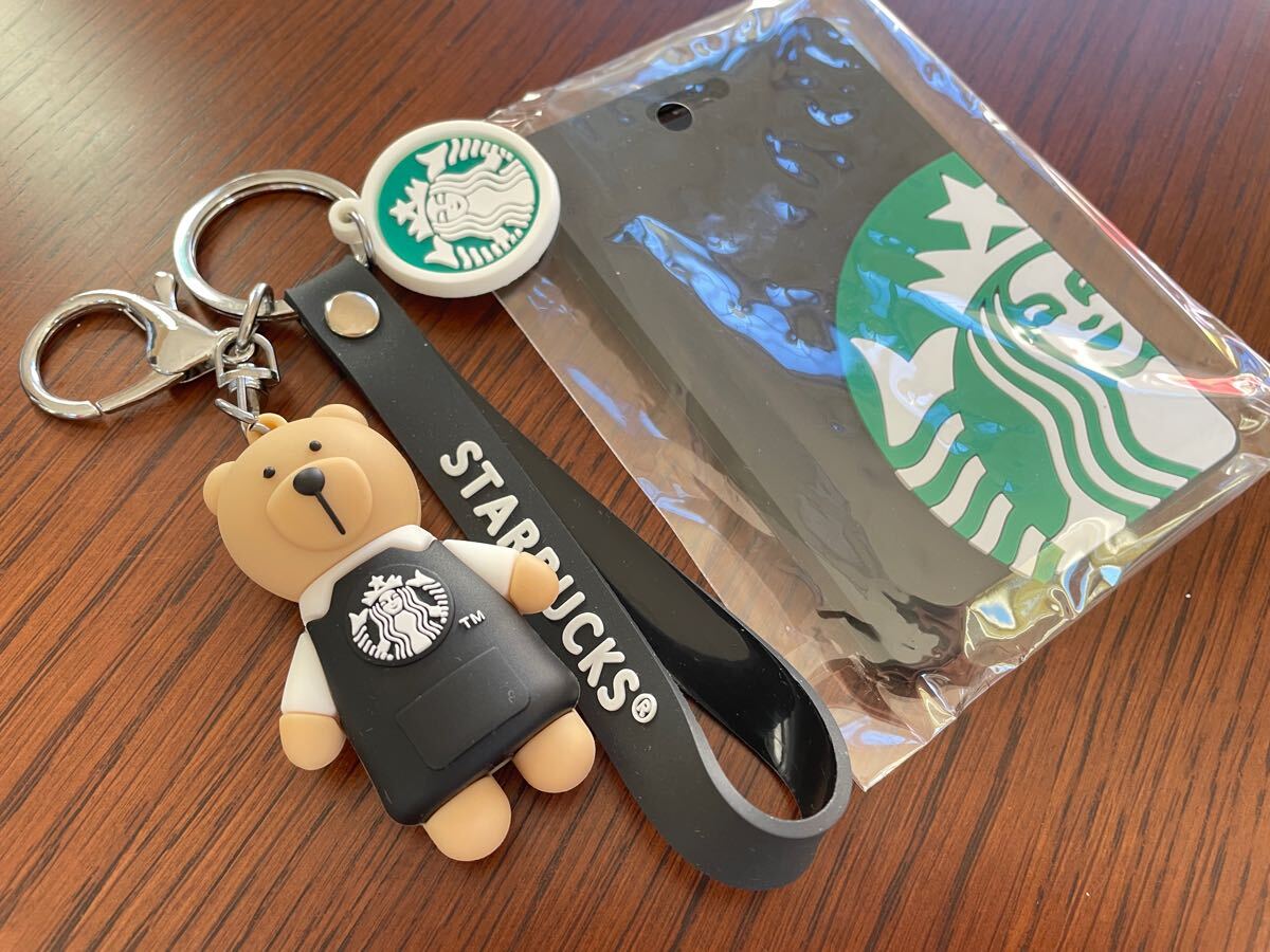 スタバ　 IDカードホルダー　パスケース　ベアリスタ 定期入れ　カードケース　スターバックス　 ブラックベアIDカードホルダー　 くま