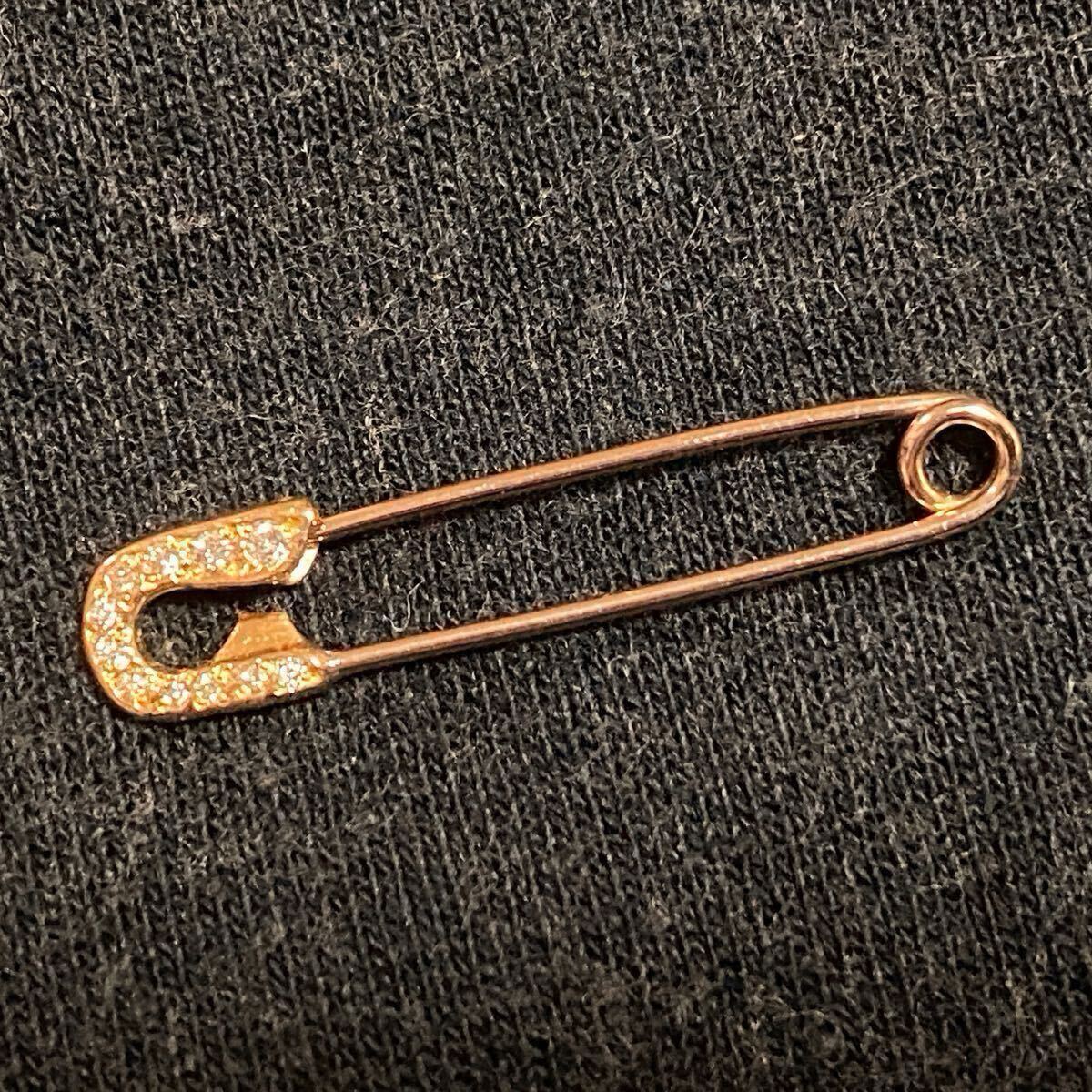 美品 レア CHROME HEARTS クロムハーツ 22k セーフティピン 美品 レア CHROME HEARTS クロムハーツ 22k セーフティピン