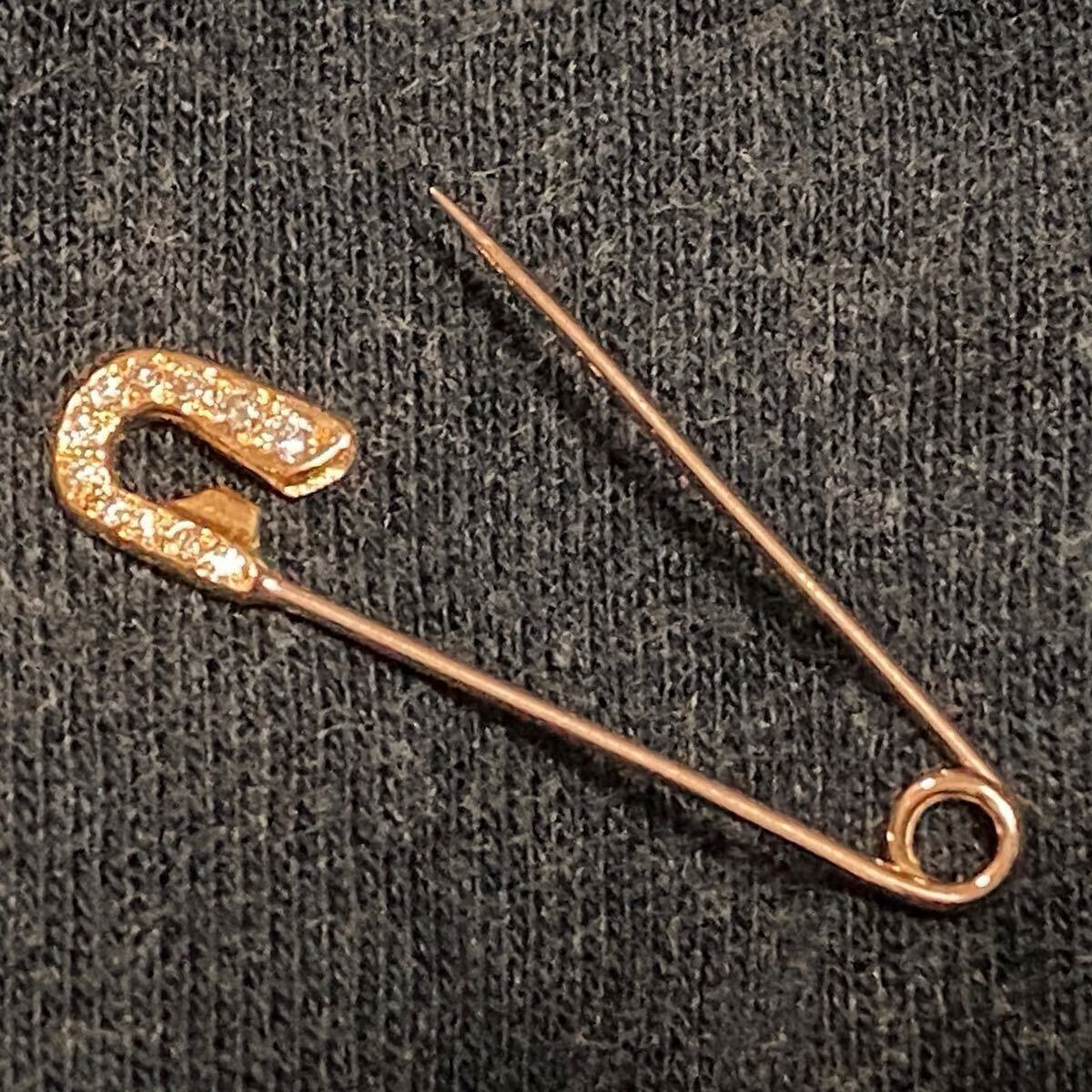 美品 レア CHROME HEARTS クロムハーツ 22k セーフティピン 美品 レア CHROME HEARTS クロムハーツ 22k セーフティピン