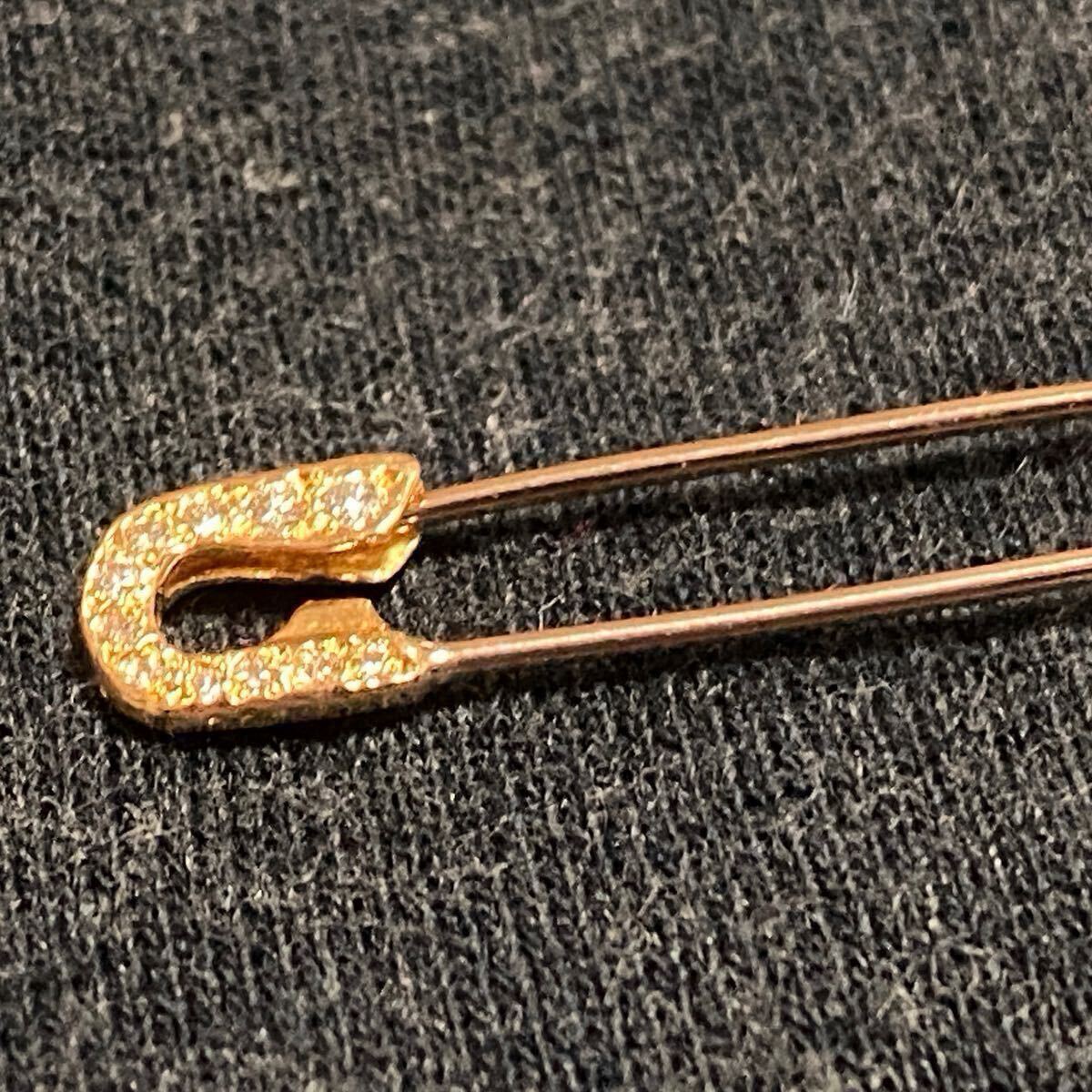 美品 レア CHROME HEARTS クロムハーツ 22k セーフティピン 美品 レア CHROME HEARTS クロムハーツ 22k セーフティピン