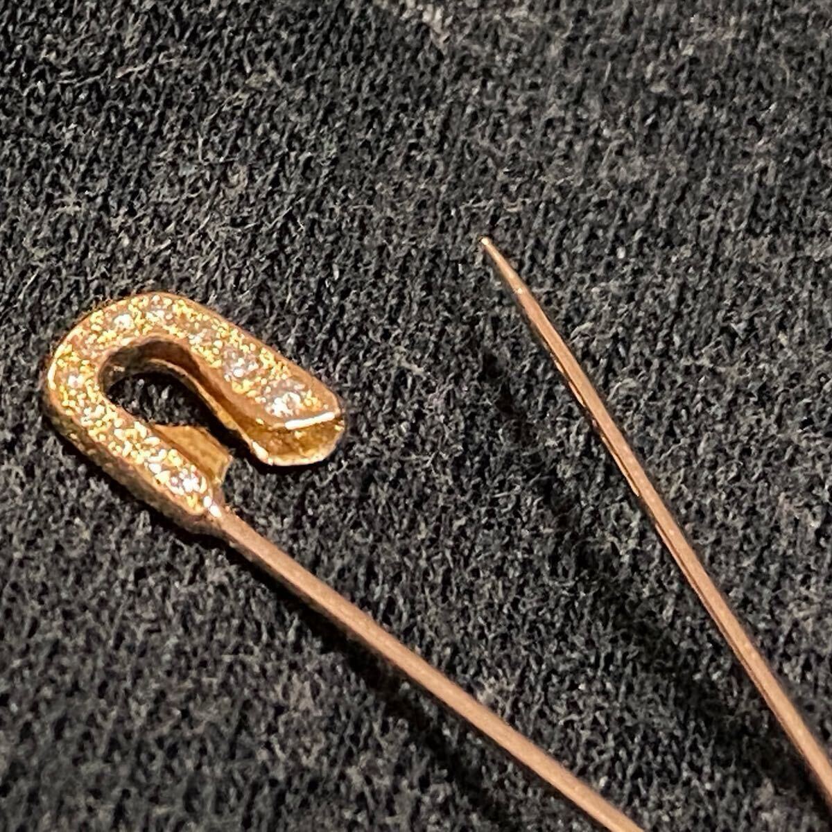 美品 レア CHROME HEARTS クロムハーツ 22k セーフティピン 美品 レア CHROME HEARTS クロムハーツ 22k セーフティピン