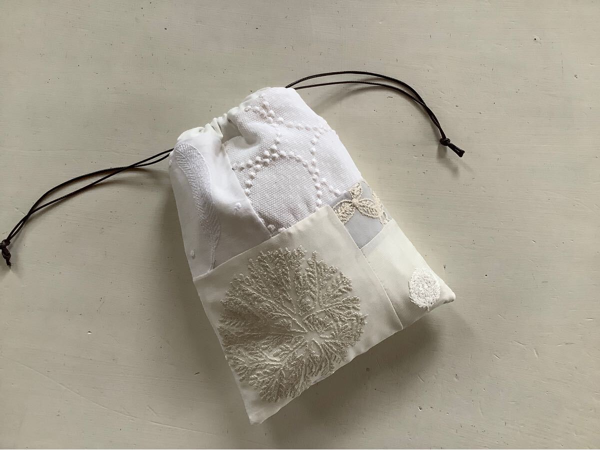 ハンドメイド ミナペルホネン 巾着 tambourine. forest dot. feather dance. knoll ハンドメイド ミナペルホネン 巾着 tambourine. forest dot. feather dance. knoll