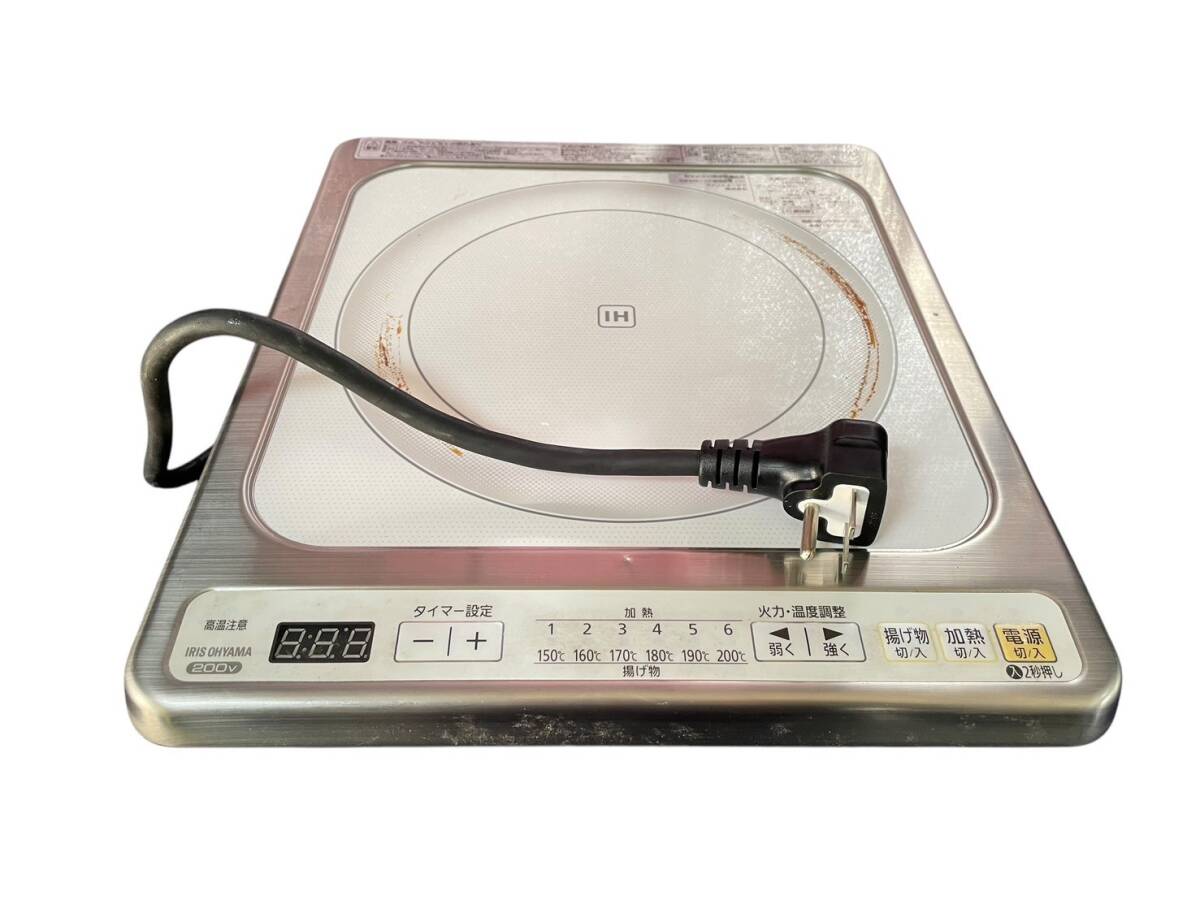 ★2024年製 アイリスオーヤマ IHクッキングヒーター ビルトインタイプ IHC-B122-W 単相200V IHコンロ★