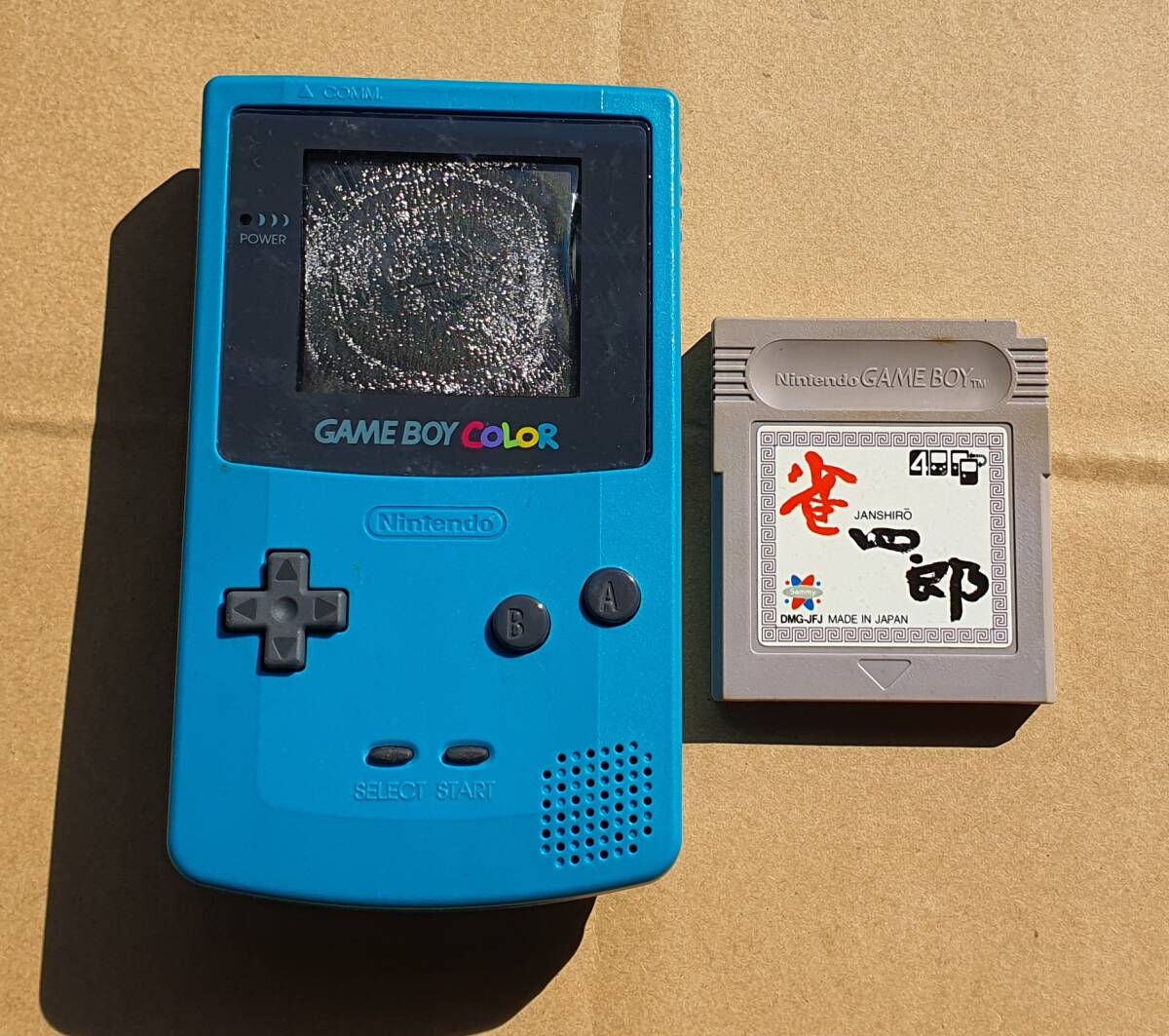 ゲームボーイ カラー (ブルー)：カセット付き：動作未確認