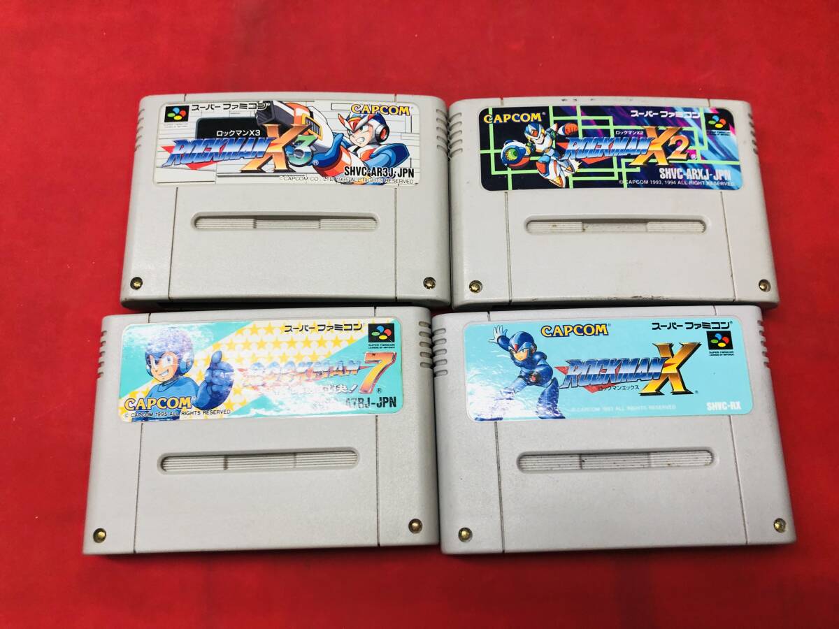 【SFC】 ロックマンX3 X2 X 7 同梱可！！即決！！大量出品中！！ 4本 セット