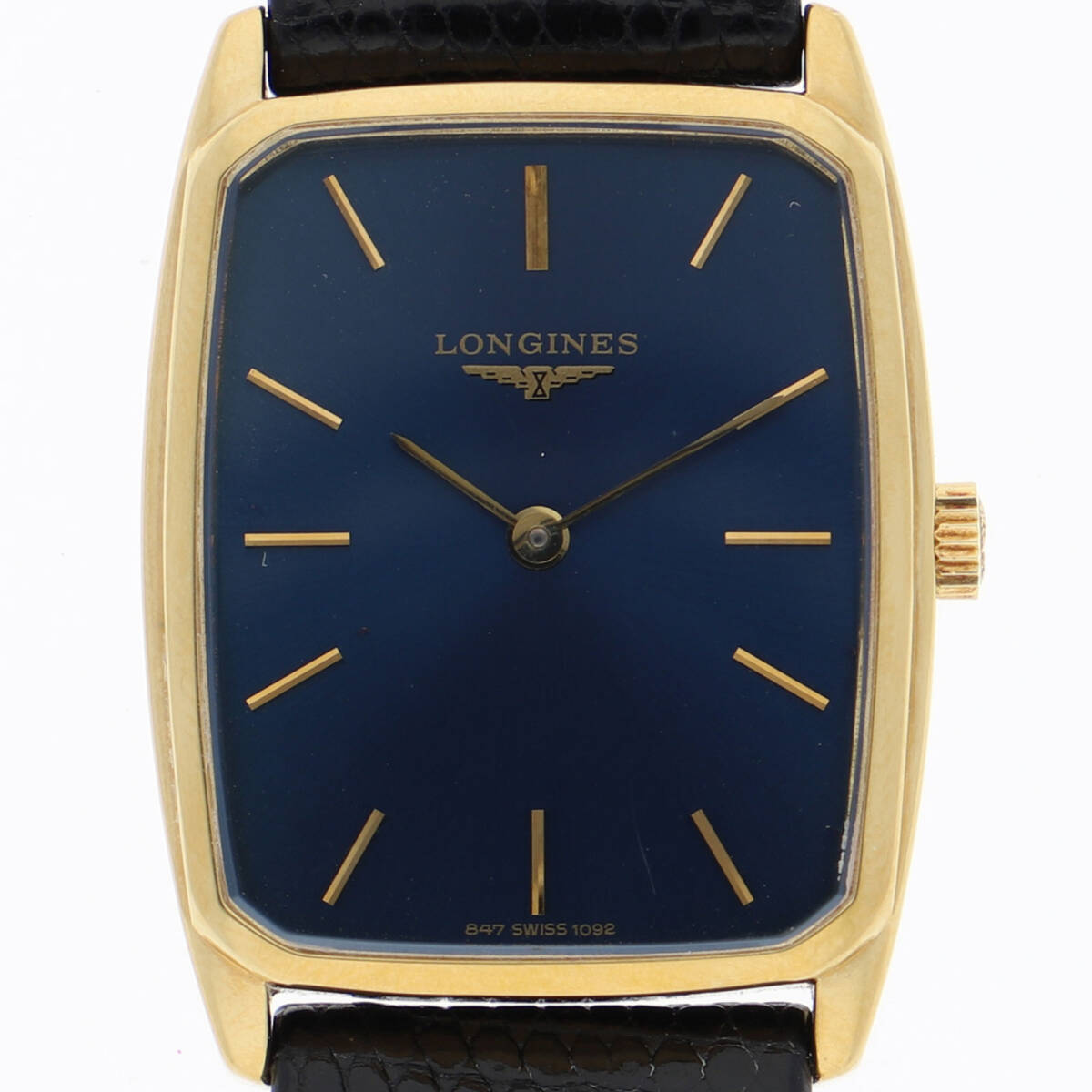 LONGINES ロンジン ブルーダイヤル GP/レザー 手巻き 純正