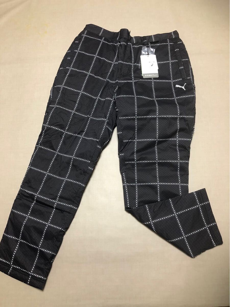 送料無料◆新品◆PUMA GOLF ストレッチ AOP チェック パンツ◆(XL) w83-89cm◆624958-01◆プーマ ゴルフ・中綿パンツ