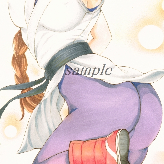 975□同人手描きイラスト【龍虎の拳/kof】ユリ・サカザキ A4