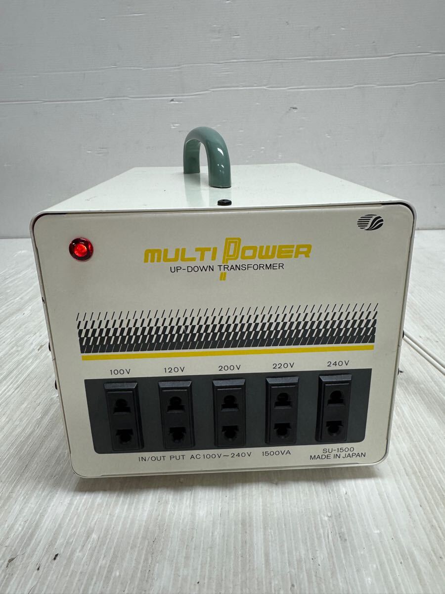 SWALLOW ELECTRIC MULTI POWER UP-DOWN TRANSFORMER マルチ変圧器 マルチトランス SU-1500