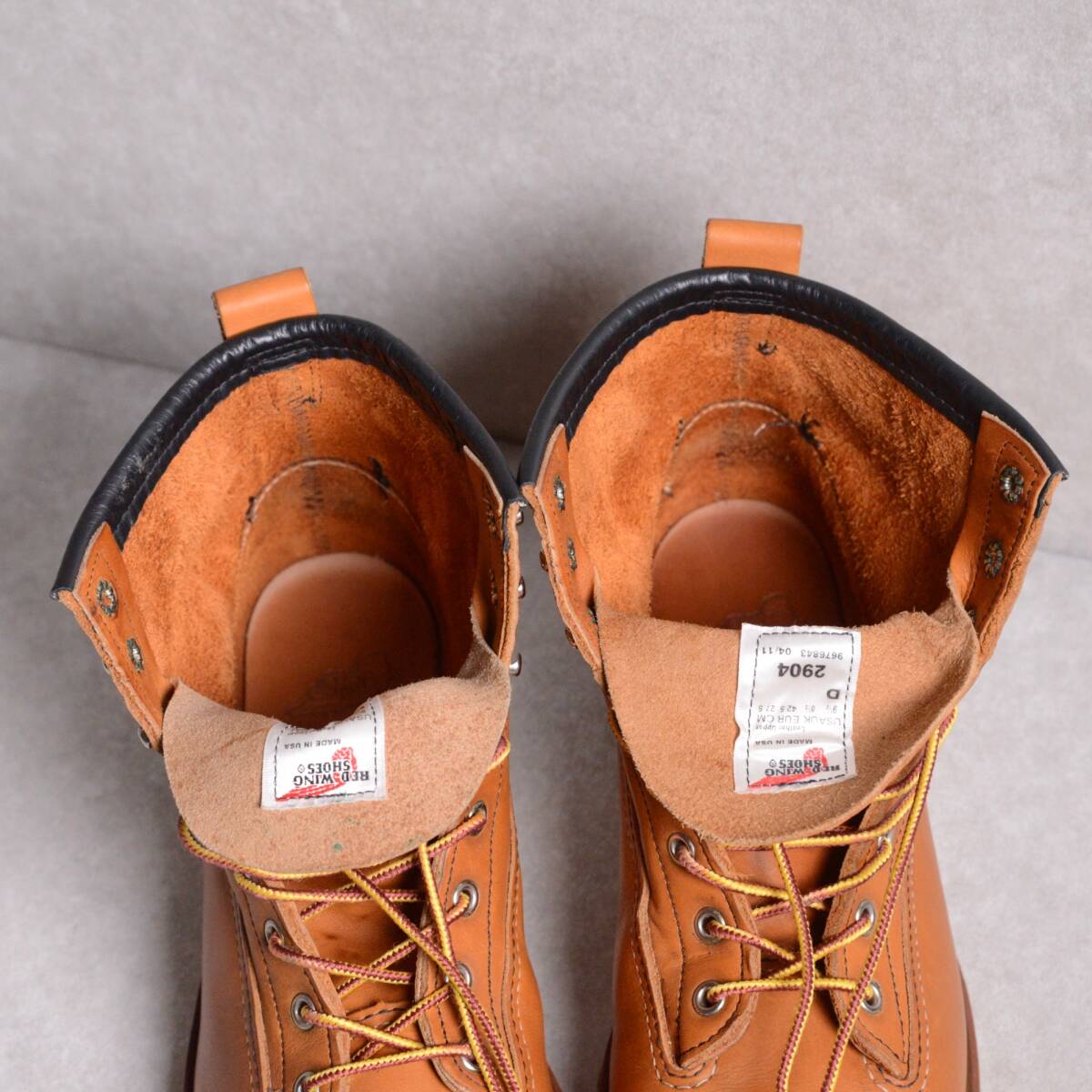 US9.5D】【良品】11年製 レッドウイング 2904 ラインマン ブーツ US9.5D】【良品】11年製 レッドウイング 2904 ラインマン ブーツ