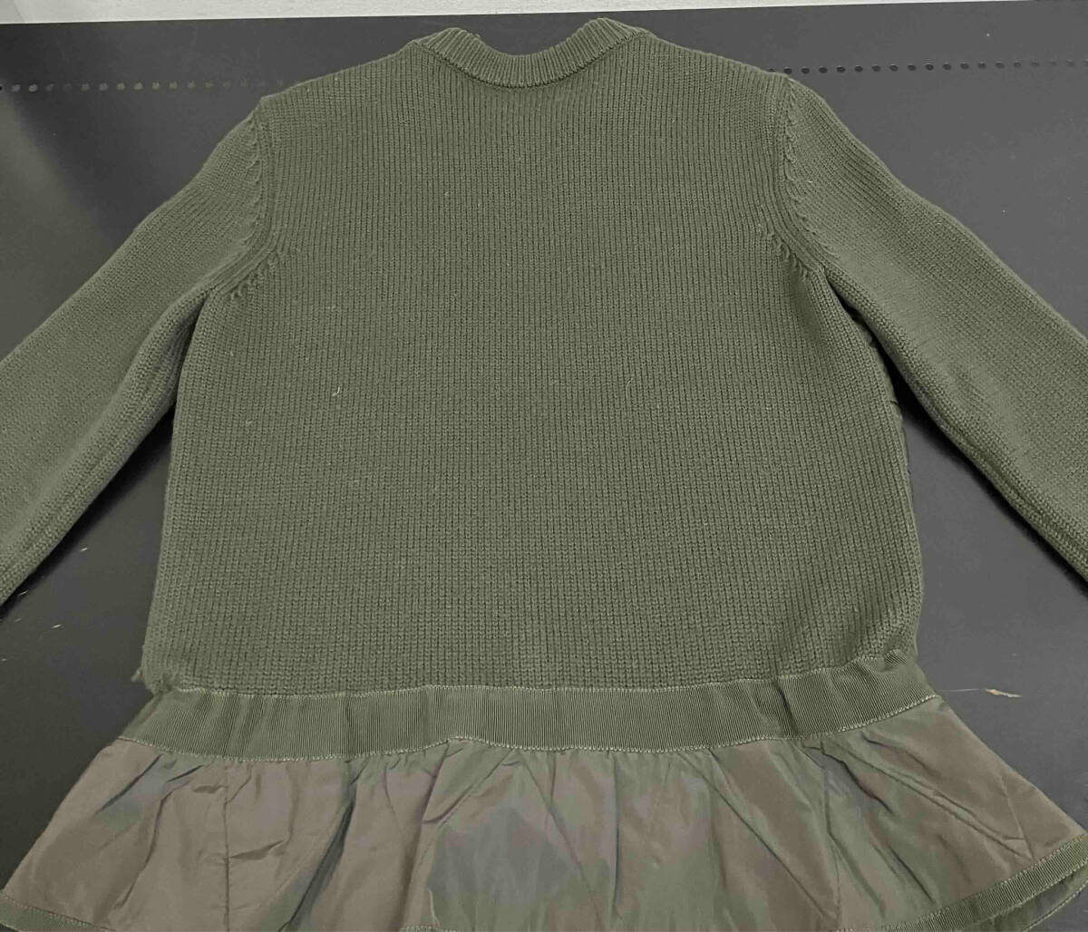 MONCLER モンクレール C20939474200 MAGLIONE TRICOT CARDIGAN マリオーネ トリコット カーディガン ダウンジャケット サイズXS グリーン