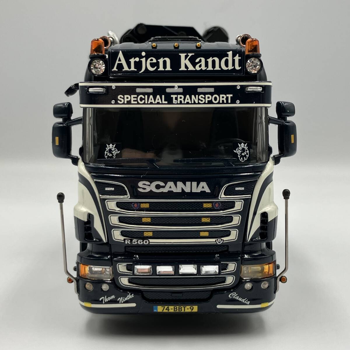 海外限定スパイク販売 Arjen Collectibles WSI 1/50 塗装劣化あり Kandt R(6 Scania 建設車両、作業車