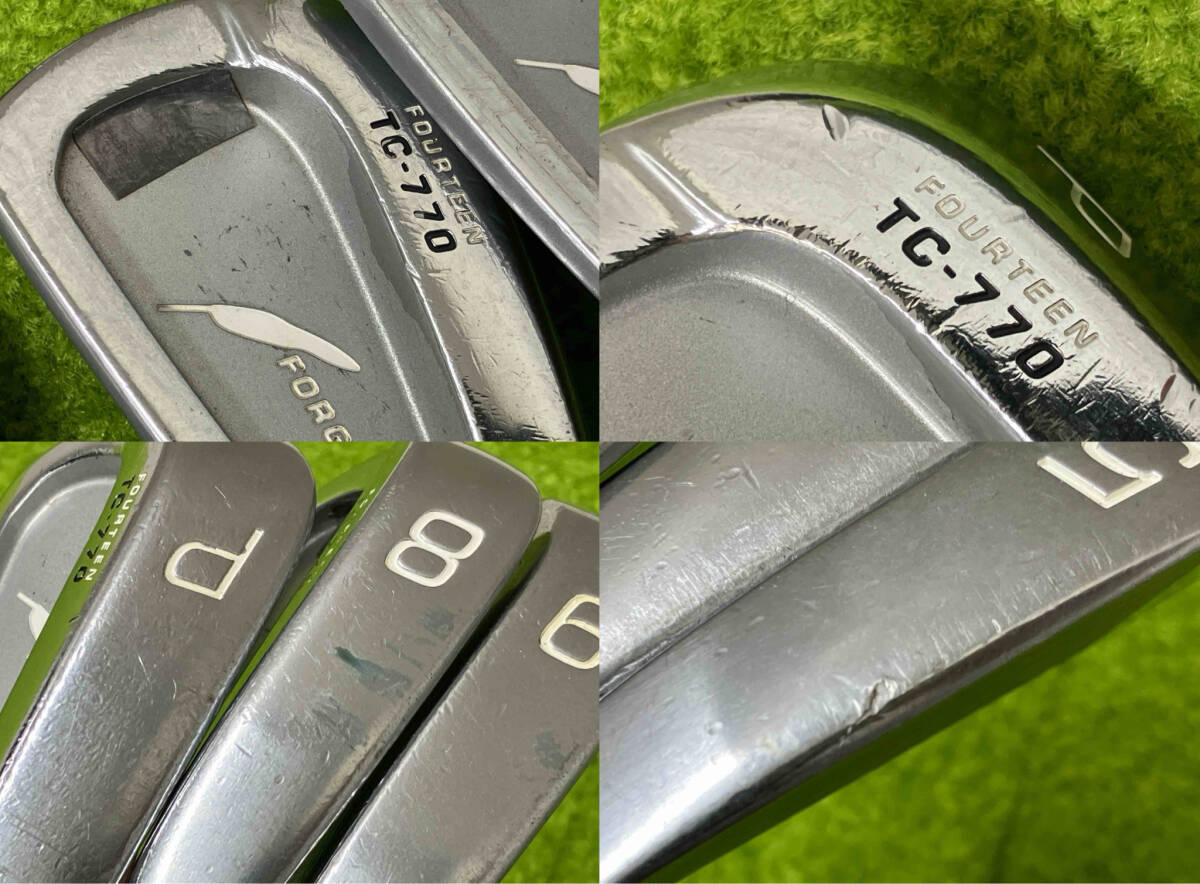 FOURTEEN TC‐770 FORGED N.S.PRO950GH フレックスS 4-9,P 7本セット アイアンセット_画像8