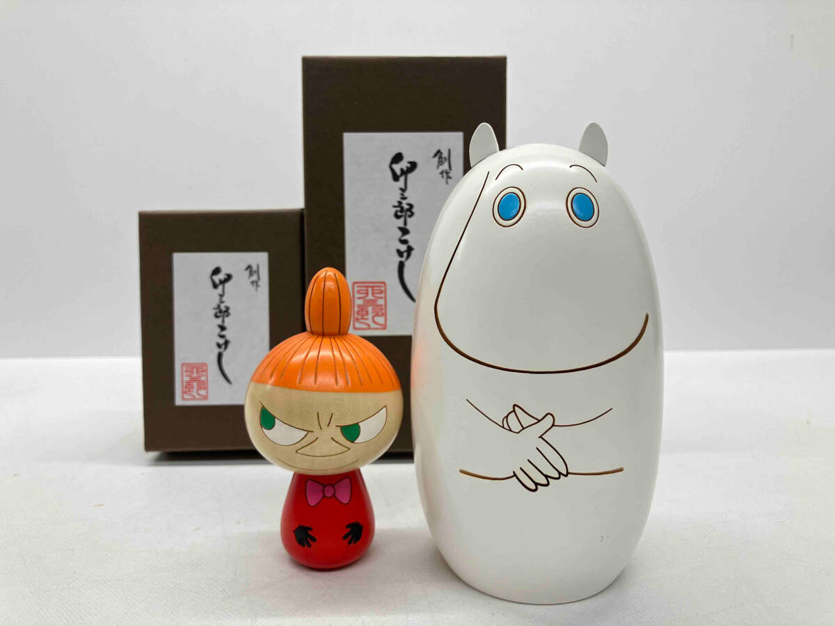 全ての 卯三郎こけし 箱あり 創作こけし ムーミン&リトルミィ MOOMIN こけし