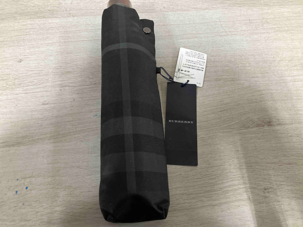 現状品 Burberry バーバリー 折りたたみ傘 60cm ブラック 現状品 Burberry バーバリー 折りたたみ傘 60cm ブラック