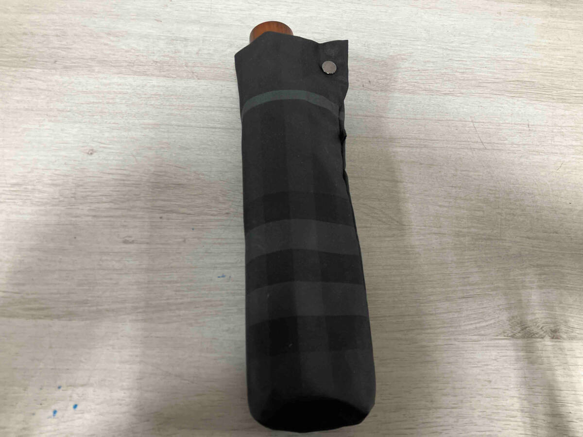 現状品 Burberry 折りたたみ傘 60cm ブラック