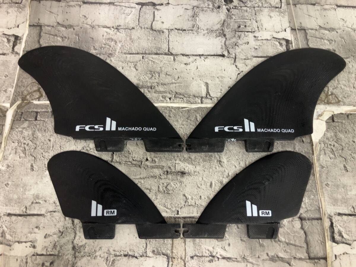 FCS II エフシーエス2 ROB MACHADO QUAD FINS クアッドフィン ロブマチャド サーフボードフィン キール スタビライザー ブラック
