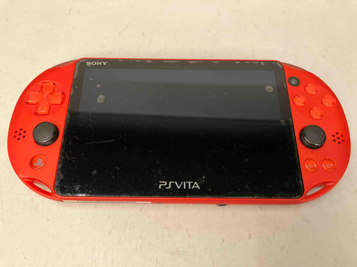 PSVita 本体 PlayStationVita Wi-Fiモデル: メタリック・レッド (PCH2000ZA26) 動作確認済み PCH-2000ZA