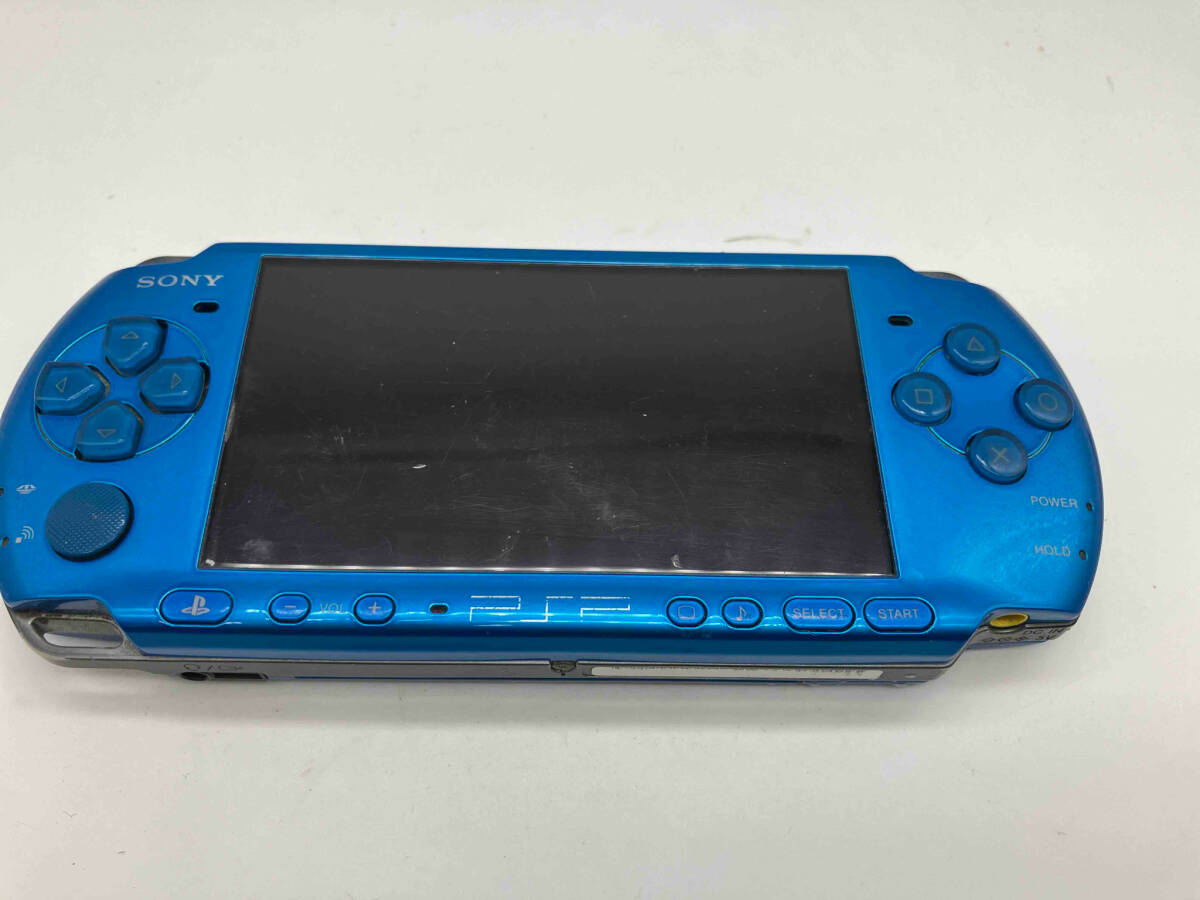 ジャンク （側面かけあります。）SONY PSP-3000 バイブラントブルー