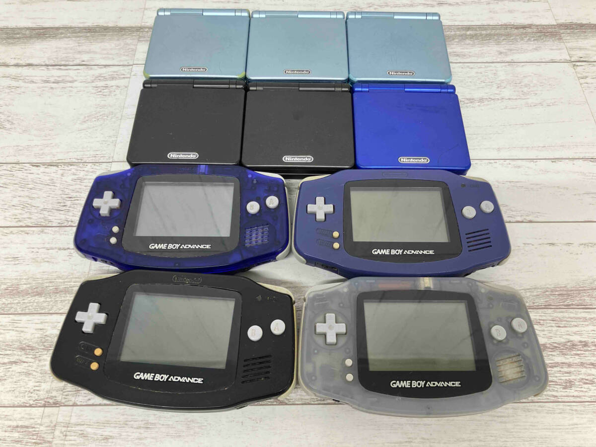 ジャンク Nintendo ゲームボーイアドバンス 4台 ゲームボーイアドバンスSP 6台 計10台セット