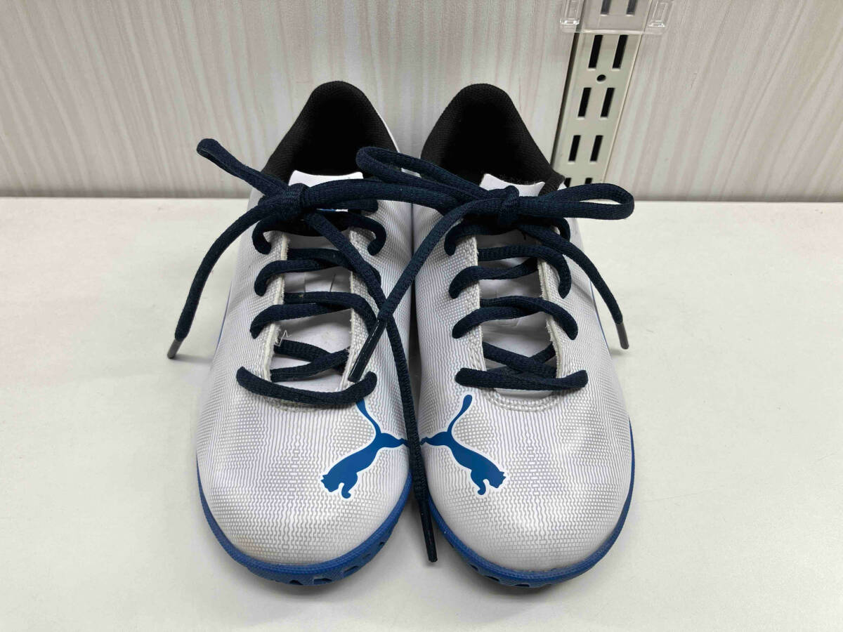 PUMA プーマ トレーニングシューズ 104810-07 18cm ホワイト×ブルー キッズ ジュニア