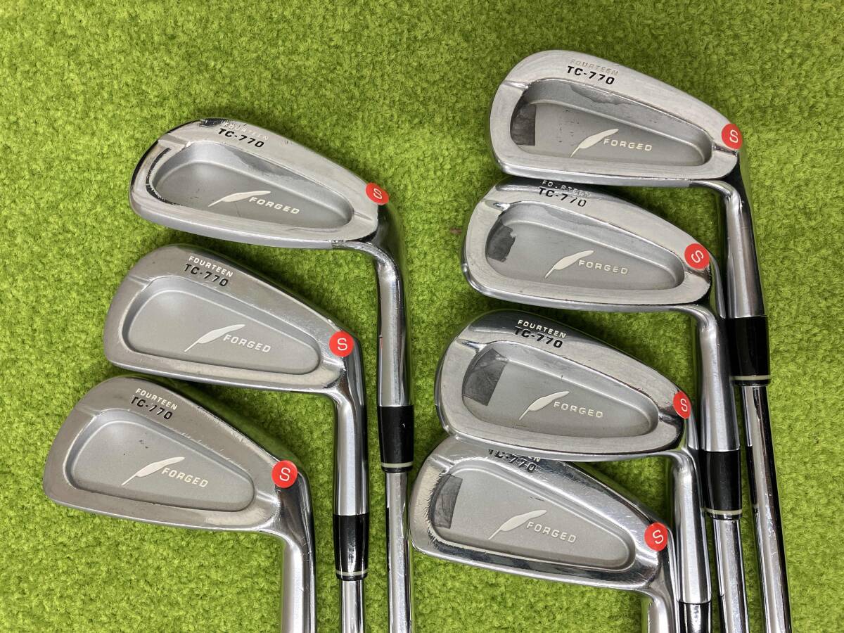FOURTEEN TC‐770 FORGED N.S.PRO950GH フレックスS 4-9,P 7本セット アイアンセット_画像1
