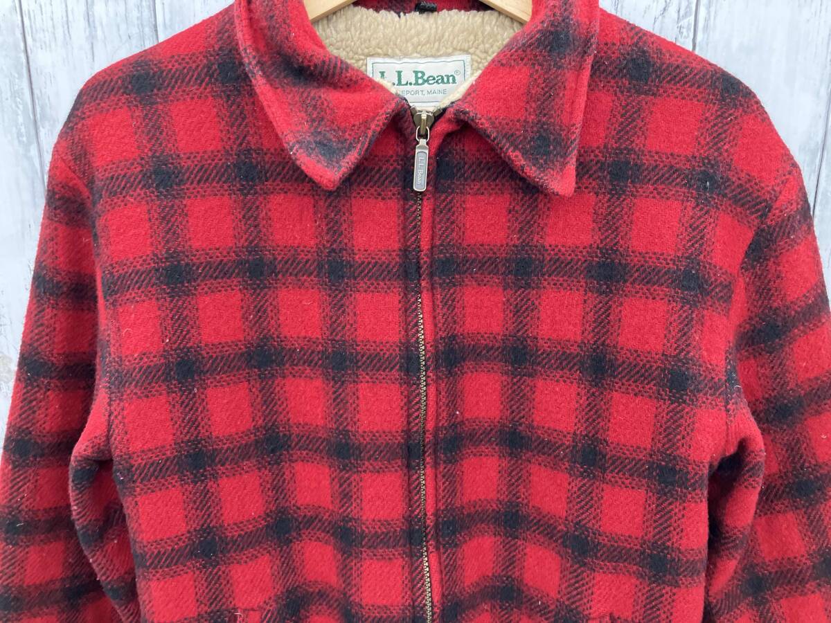 最安値に挑戦! エルエルビーン 70s-80s L.L.BEAN 裏ボア Sサイズ USA製 ジャケット チェック柄 男性用