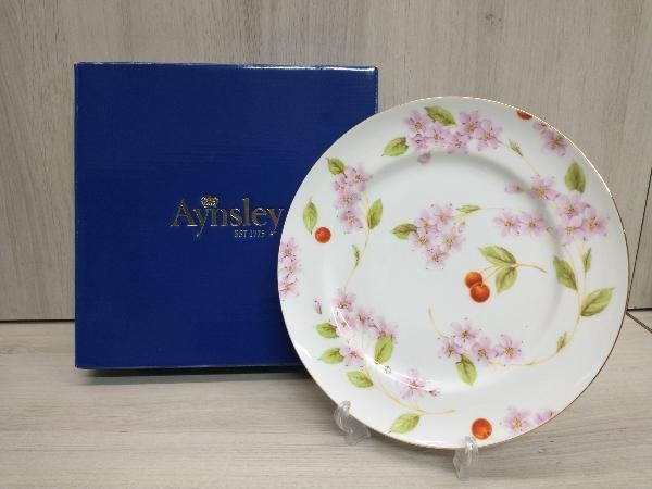 Aynsley エインズレイ チェリーブロッサム プレート 箱付き★ (スタンドは付屬致しません)