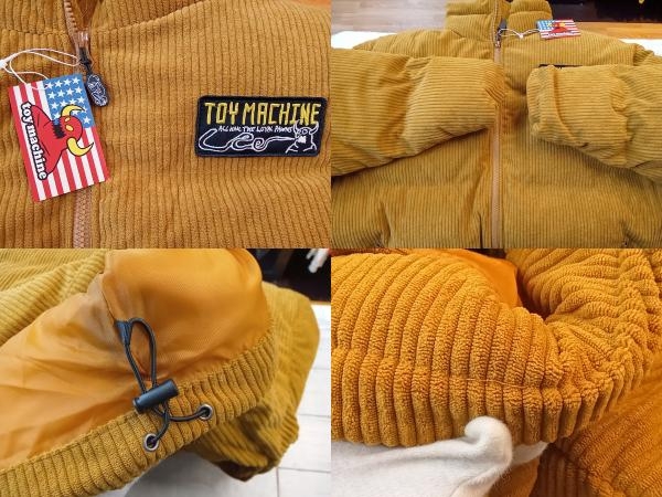 toy machine トイマシーン コーデュロイ ダウンジャケット XLサイズ