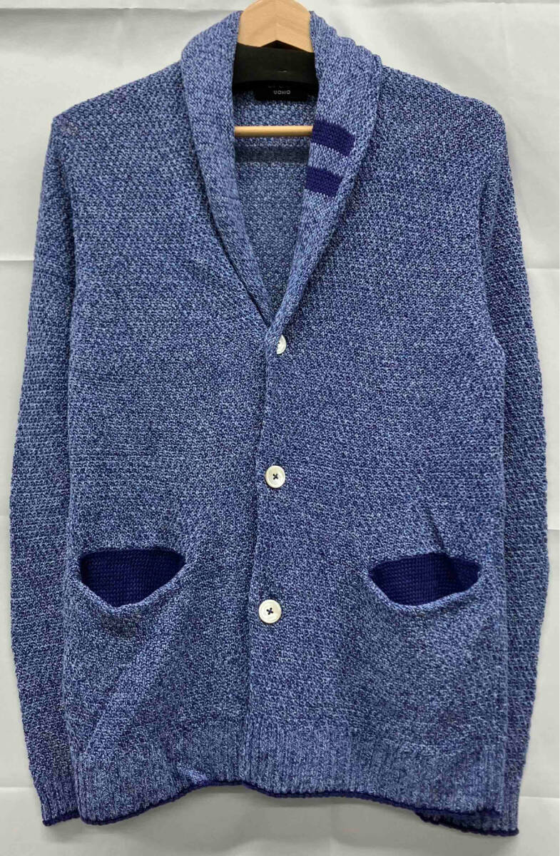 EPOCA UOMO エポカウォモ　カーディガン　ブルー　サイズ46