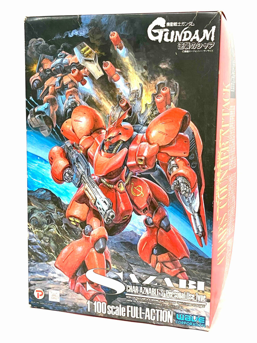【未組立品】ウェーブ 機動戦士ガンダム 逆襲のシャア サザビー シャア・アズナブル専用機 MSN-04 1/100スケール フルアクションモデル