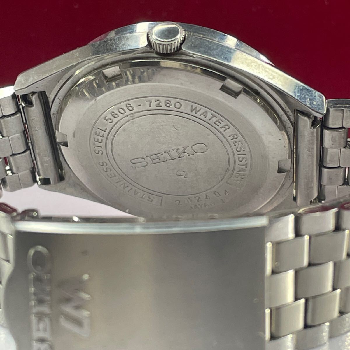 希少 純正SSブレス 70s SEIKO ロードマチック 自動巻 日本製 希少 純正SSブレス 70s SEIKO ロードマチック 自動巻 日本製