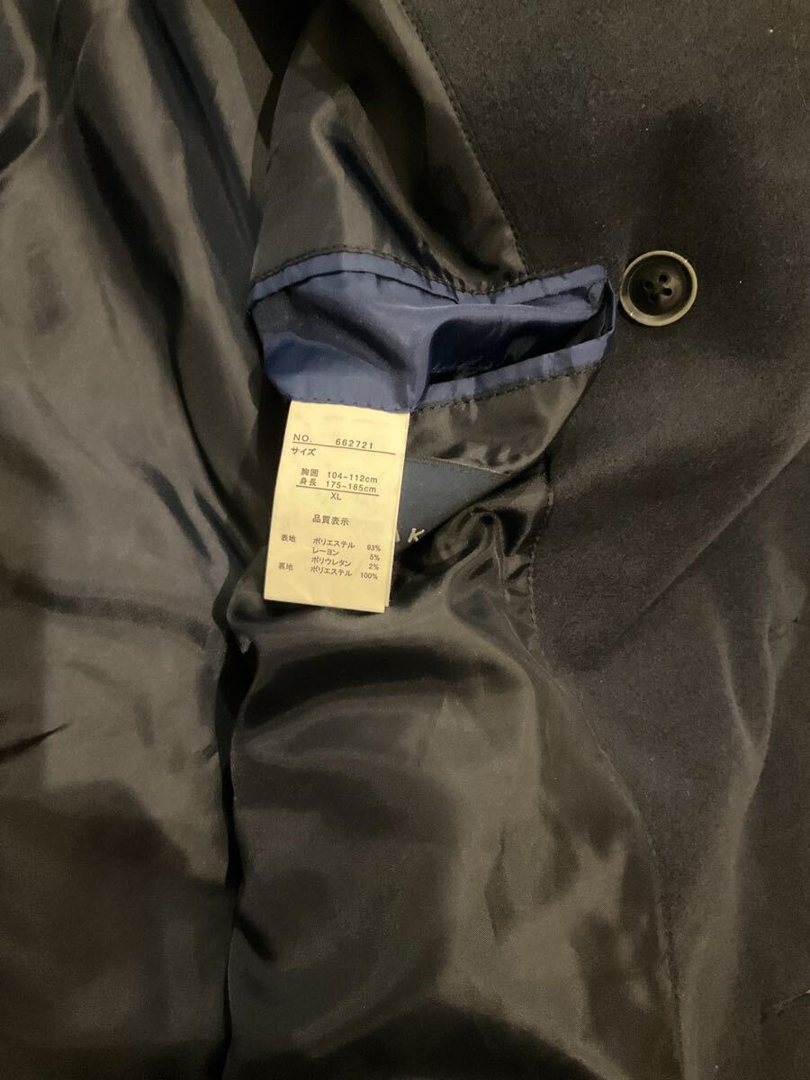 タカキュー　takaQ チェスターコート　 ピーコート Pコート　 黒　XLサイズ_画像3