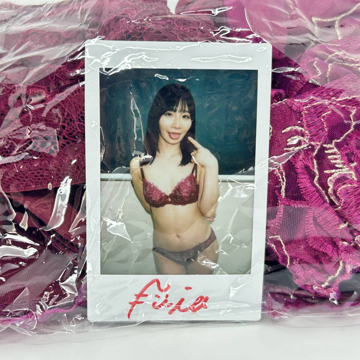 Nia 直筆サイン チェキ 下著上下セット 検索：伊東める 伊藤梅 伊東愛瑠 伊東芽瑠 Autograph Cheki Photo iamnianearyou