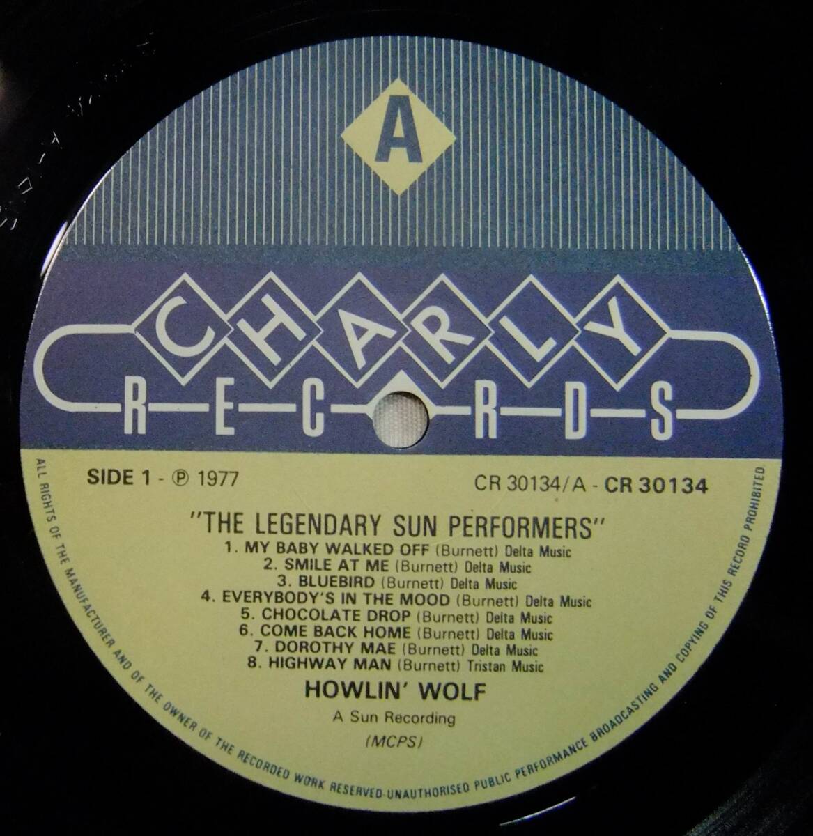 Howlin' Wolf / The Legendary Sun Performers / '77UK Charly Records / Compilation